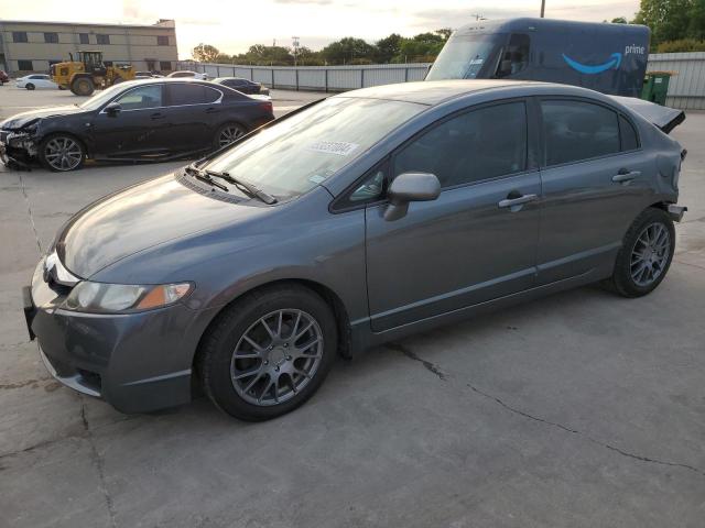 2HGFA1F51AH548054 - 2010 HONDA CIVIC LX GRAY photo 1