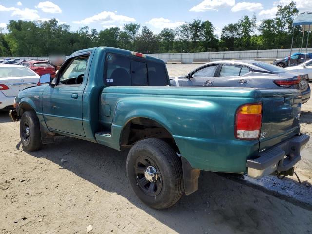 1FTYR10C4WPA09647 - 1998 FORD RANGER GREEN photo 2