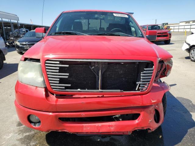 1FTPW12587KD43844 - 2007 FORD F150 SUPERCREW RED photo 5