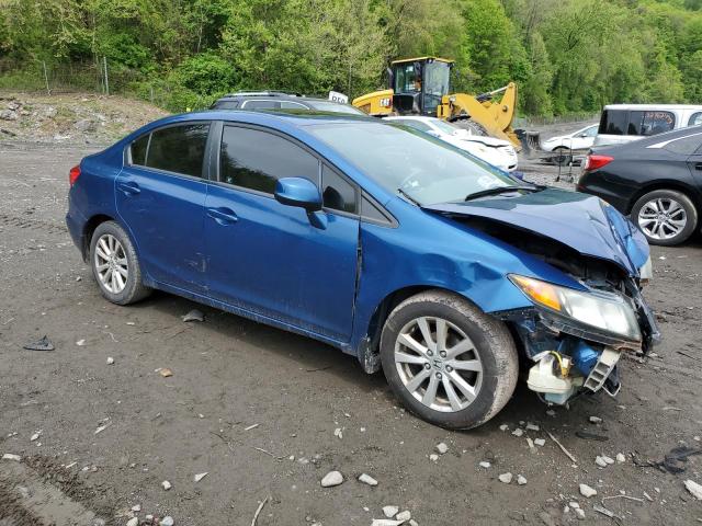 19XFB2F92CE328683 - 2012 HONDA CIVIC EXL ლურჯი ფოტო 4