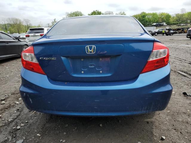 19XFB2F92CE328683 - 2012 HONDA CIVIC EXL ლურჯი ფოტო 6