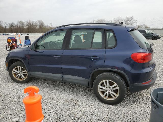 WVGAV7AX2FW521877 - 2015 VOLKSWAGEN TIGUAN S BLUE photo 2