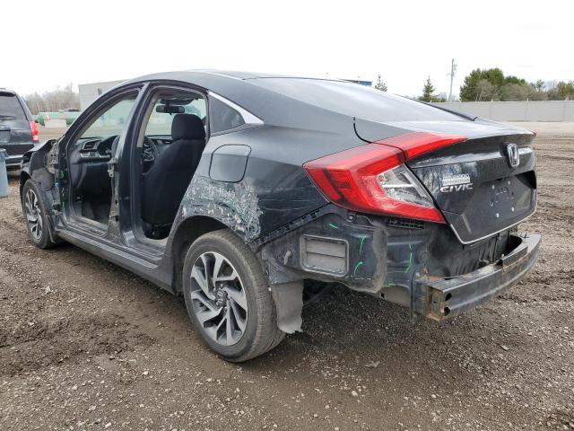 2HGFC2F70KH042167 - 2019 HONDA CIVIC EX Սև լուսանկար 2