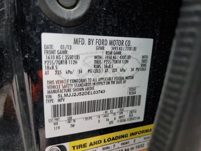 5LMJJ2J52DEL03743 - 2013 LINCOLN NAVIGATOR 黑色 照片 13