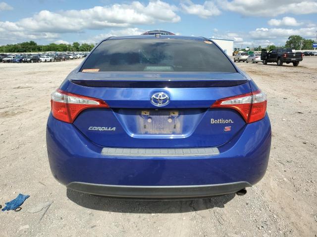 5YFBURHE4GP382230 - 2016 TOYOTA COROLLA L BLUE photo 6