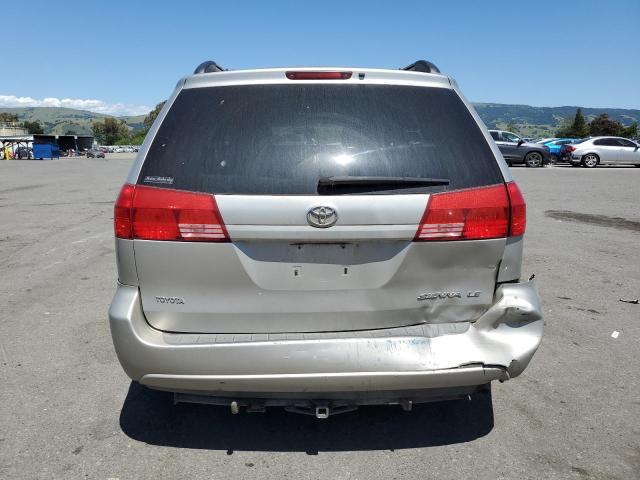 5TDZA23C44S092562 - 2004 TOYOTA SIENNA CE SILVER photo 6