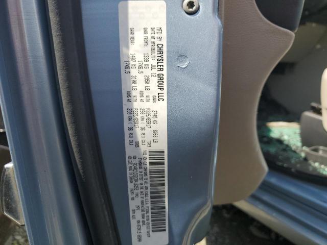 2C4RC1CG2CR416252 - 2012 CHRYSLER TOWN & COU TOURING L BLUE photo 13