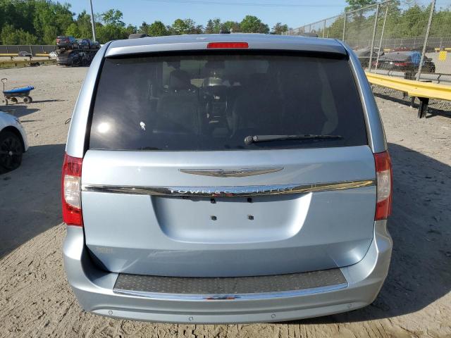 2C4RC1CG2CR416252 - 2012 CHRYSLER TOWN & COU TOURING L BLUE photo 6