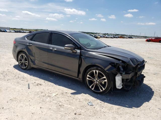 3FA6P0K97KR217457 - 2019 FORD FUSION TITANIUM GRAY photo 4