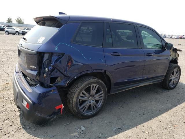 5FNYF8H5XLB015465 - 2020 HONDA PASSPORT EXL ლურჯი ფოტო 3