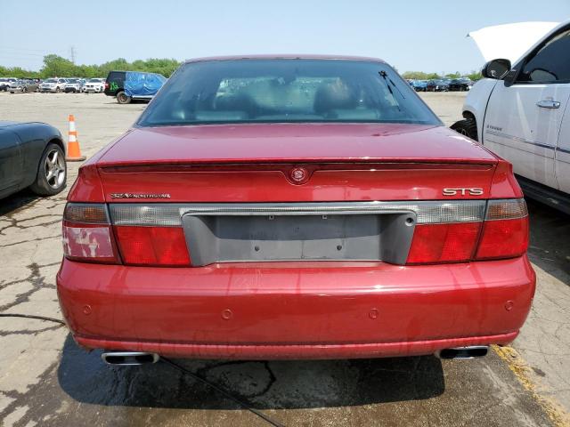 1G6KY54921U234421 - 2001 CADILLAC SEVILLE STS RED photo 6