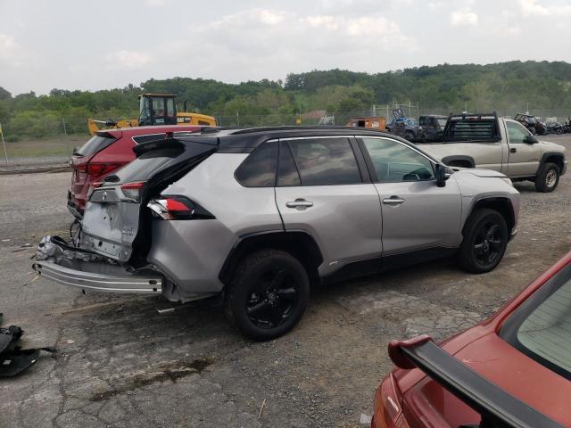 4T3E6RFV0MU039359 - 2021 TOYOTA RAV4 XSE GRAY photo 3