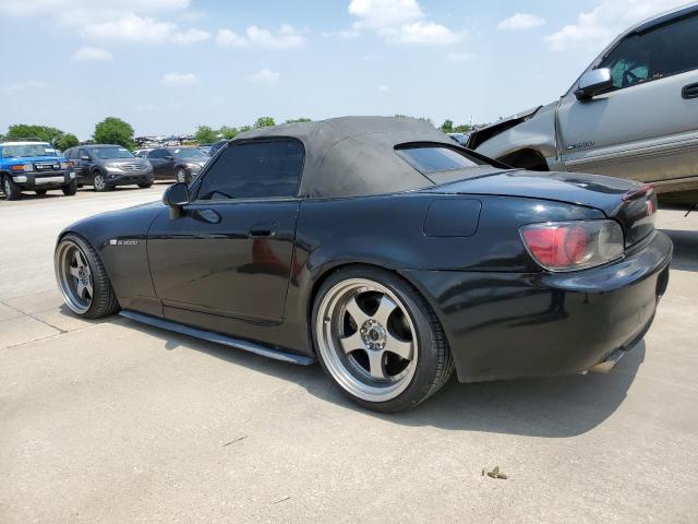 JHMAP1141YT000718 - 2000 HONDA S2000 BLACK photo 2