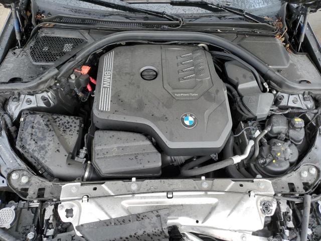 3MW5R1J02M8B94006 - 2021 BMW 330I BLACK photo 11