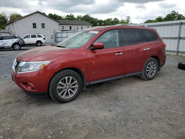 5N1AR2MM5EC689392 - 2014 NISSAN PATHFINDER S RED photo 1