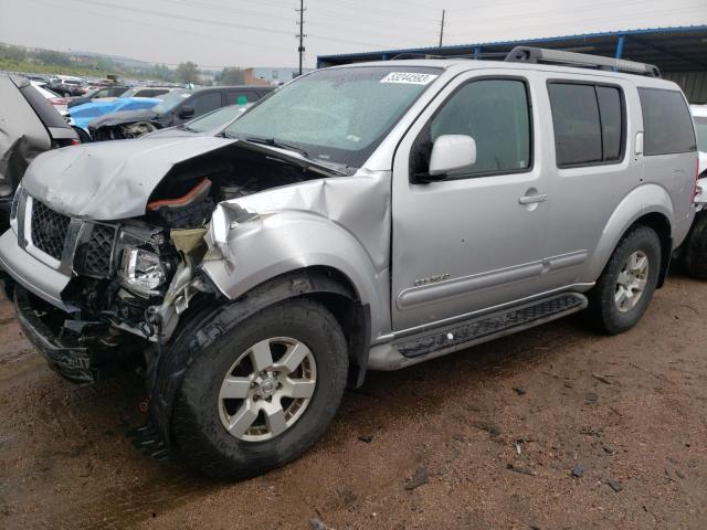5N1AR18W15C716402 - 2005 NISSAN PATHFINDER LE SILVER photo 1
