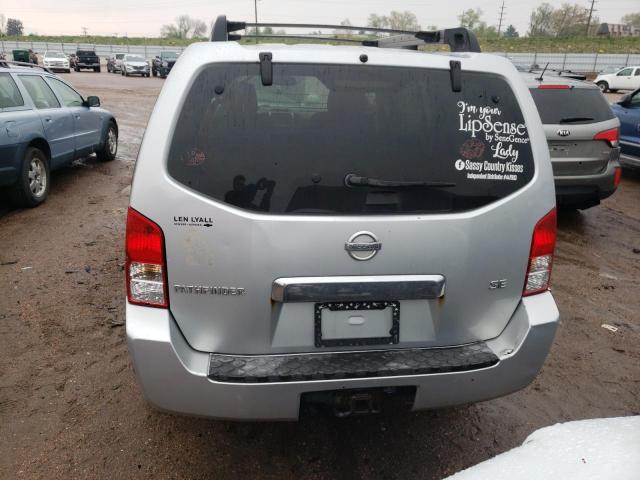5N1AR18W15C716402 - 2005 NISSAN PATHFINDER LE SILVER photo 6