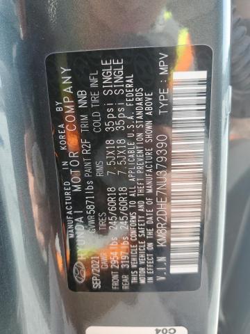 KM8R2DHE7NU379390 - 2022 HYUNDAI PALISADE SEL GRAY photo 13