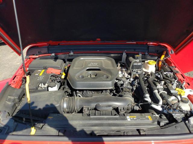 1C4JJXP69NW275522 - 2022 JEEP WRANGLER U SAHARA 4XE RED photo 11