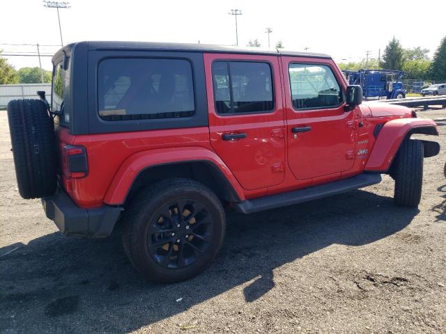 1C4JJXP69NW275522 - 2022 JEEP WRANGLER U SAHARA 4XE RED photo 3