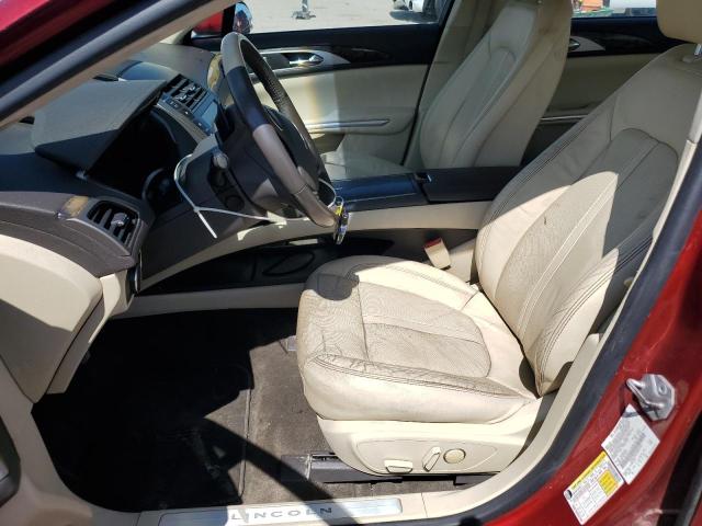 3LN6L2GK3ER801092 - 2014 LINCOLN MKZ RED photo 7
