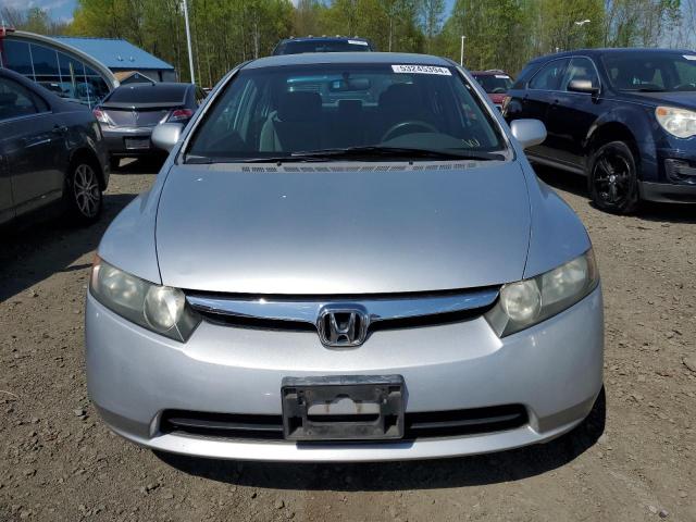 2HGFA16578H522746 - 2008 HONDA CIVIC LX SILVER photo 5