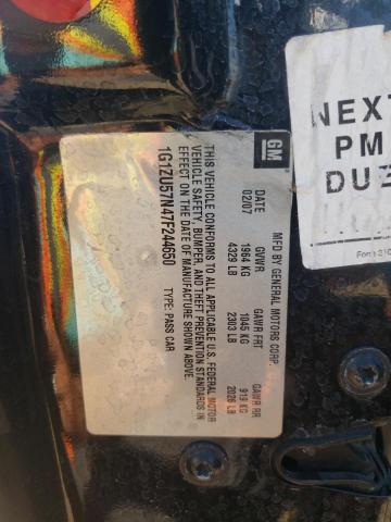 1G1ZU57N47F244650 - 2007 CHEVROLET MALIBU LTZ შავი ფოტო 10