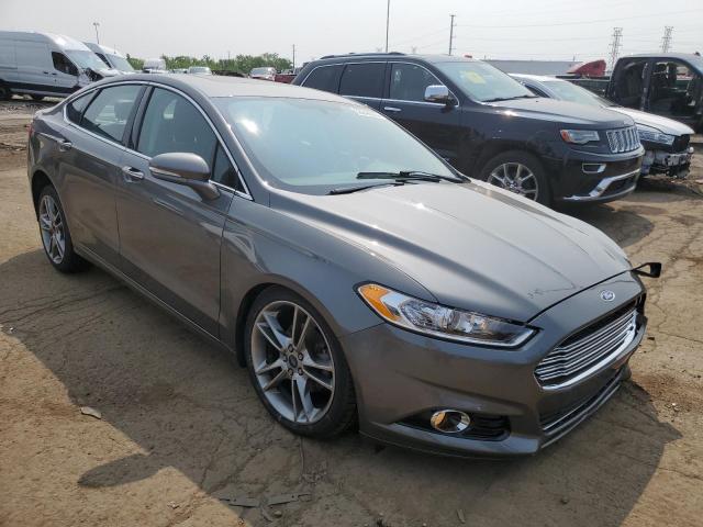 3FA6P0K98DR321832 - 2013 FORD FUSION TITANIUM GRAY photo 4