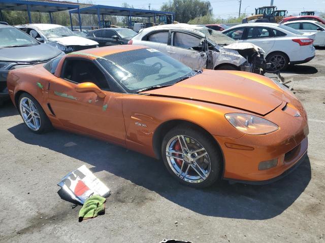 1G1YY26E285122666 - 2008 CHEVROLET CORVETTE Z06 ORANGE photo 4