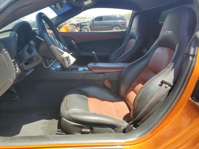 1G1YY26E285122666 - 2008 CHEVROLET CORVETTE Z06 ORANGE photo 7