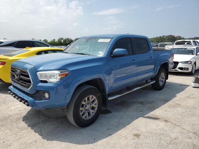 5TFAZ5CN2KX082810 - 2019 TOYOTA TACOMA DOUBLE CAB BLUE photo 1