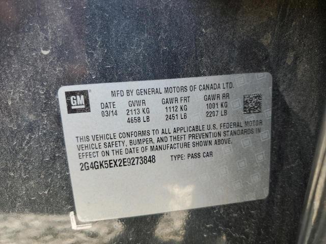 2G4GK5EX2E9273848 - 2014 BUICK REGAL 石墨色 照片 13