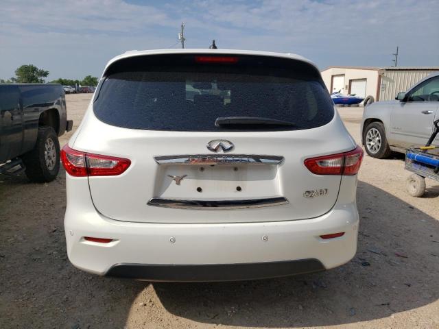 5N1AL0MN3EC510376 - 2014 INFINITI QX60 WHITE photo 6