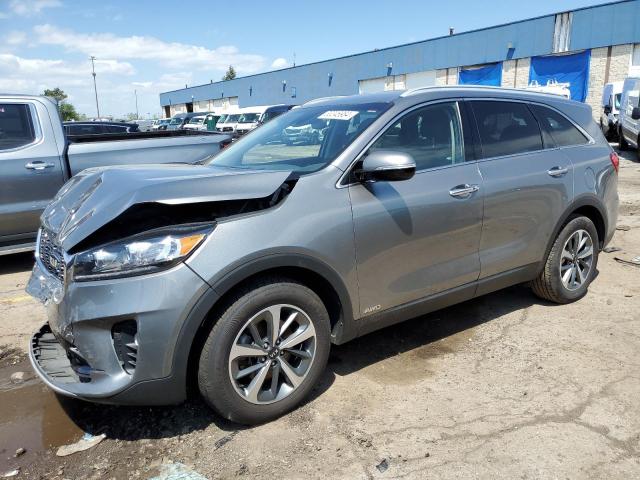 5XYPHDA59KG451210 - 2019 KIA SORENTO EX GRAY photo 1