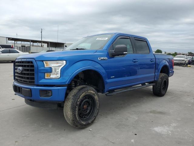 1FTEW1EP6GFC67067 - 2016 FORD F150 SUPERCREW BLUE photo 1
