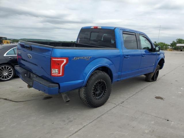 1FTEW1EP6GFC67067 - 2016 FORD F150 SUPERCREW BLUE photo 3