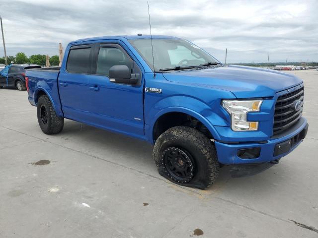 1FTEW1EP6GFC67067 - 2016 FORD F150 SUPERCREW BLUE photo 4