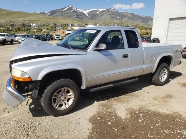 1D7HG42K74S748734 - 2004 DODGE DAKOTA SLT SILVER photo 1