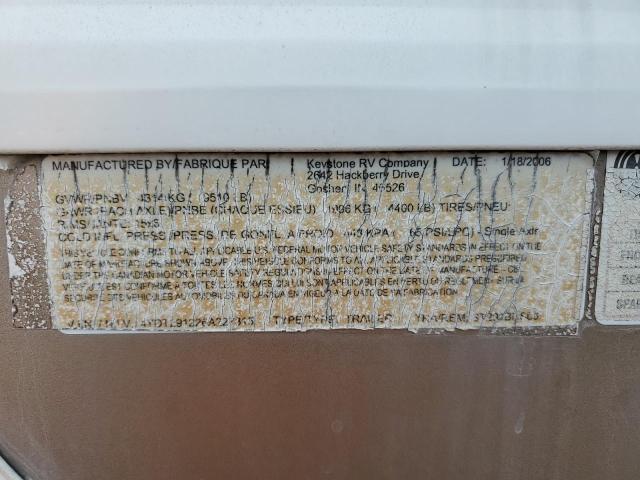 4YDT291226A227315 - 2006 KEYSTONE SPRINTER WHITE photo 10