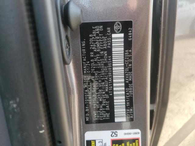 4T1G11AK9RU896544 - 2024 TOYOTA CAMRY SE NIGHT SHADE GRAY photo 12