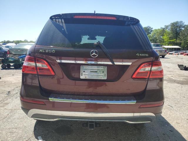 4JGDA5HB1DA122878 - 2013 MERCEDES-BENZ ML 350 4MATIC BURGUNDY photo 6