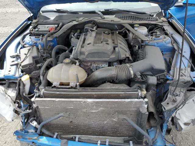 1FA6P8TH0K5144066 - 2019 FORD MUSTANG BLUE photo 11