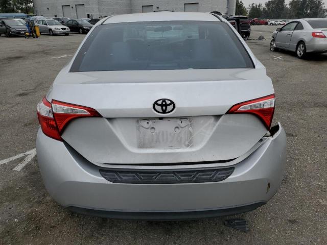 5YFBURHE3FP253801 - 2015 TOYOTA COROLLA L SILVER photo 6