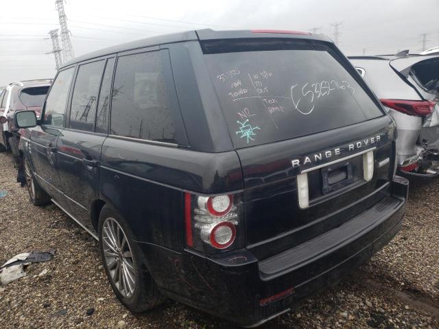 SALMP1E47CA383859 - 2012 LAND ROVER RANGE ROVE AUTOBIOGRAPHY BLACK photo 2