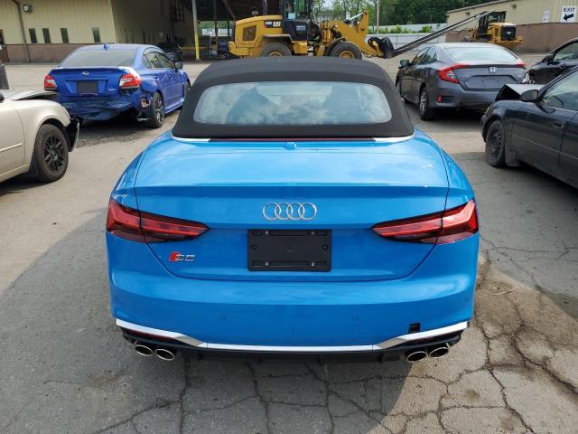 WAUW4GF59NN001505 - 2022 AUDI S5 PREMIUM PLUS BLUE photo 6