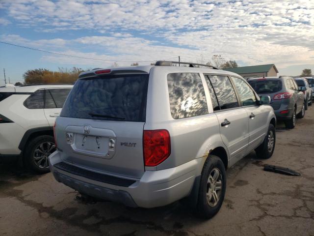 2HKYF18794H591964 - 2004 HONDA PILOT EXL SILVER photo 4