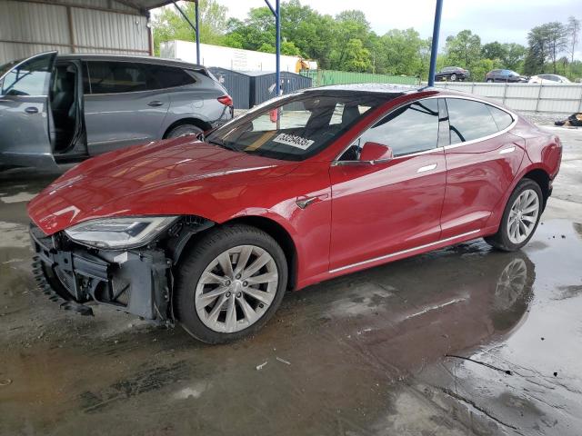 5YJSA1E25JF267661 - 2018 TESLA MODEL S RED photo 1