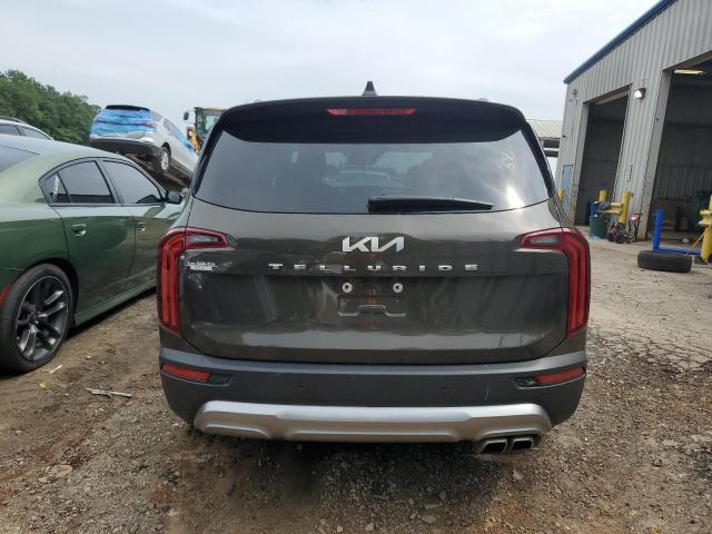 5XYP54HC5NG252415 - 2022 KIA TELLURIDE SX GREEN photo 6