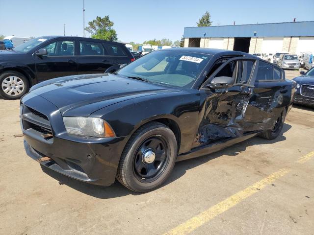 2C3CDXAGXDH712978 - 2013 DODGE CHARGER POLICE BLACK photo 1
