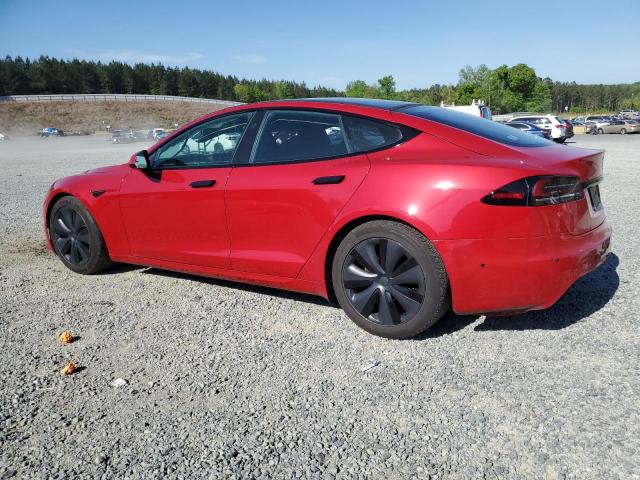 5YJSA1E52NF493799 - 2022 TESLA MODEL S RED photo 2